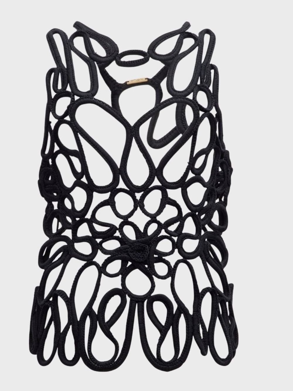 Cult Gaia Women's Danica Knitted Top Black M NWT - Picture 12 of 12